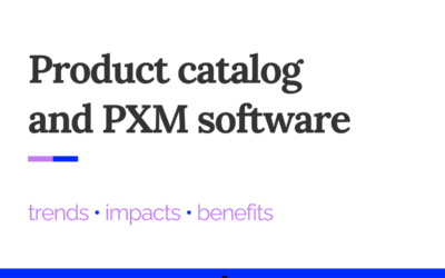 Product catalog: 7 issues solved by a PXM